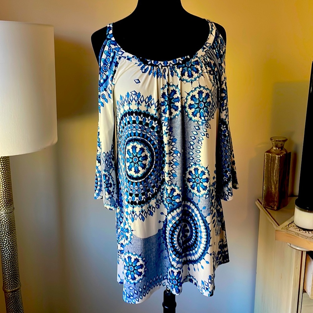 Navy and White Summer Tunic